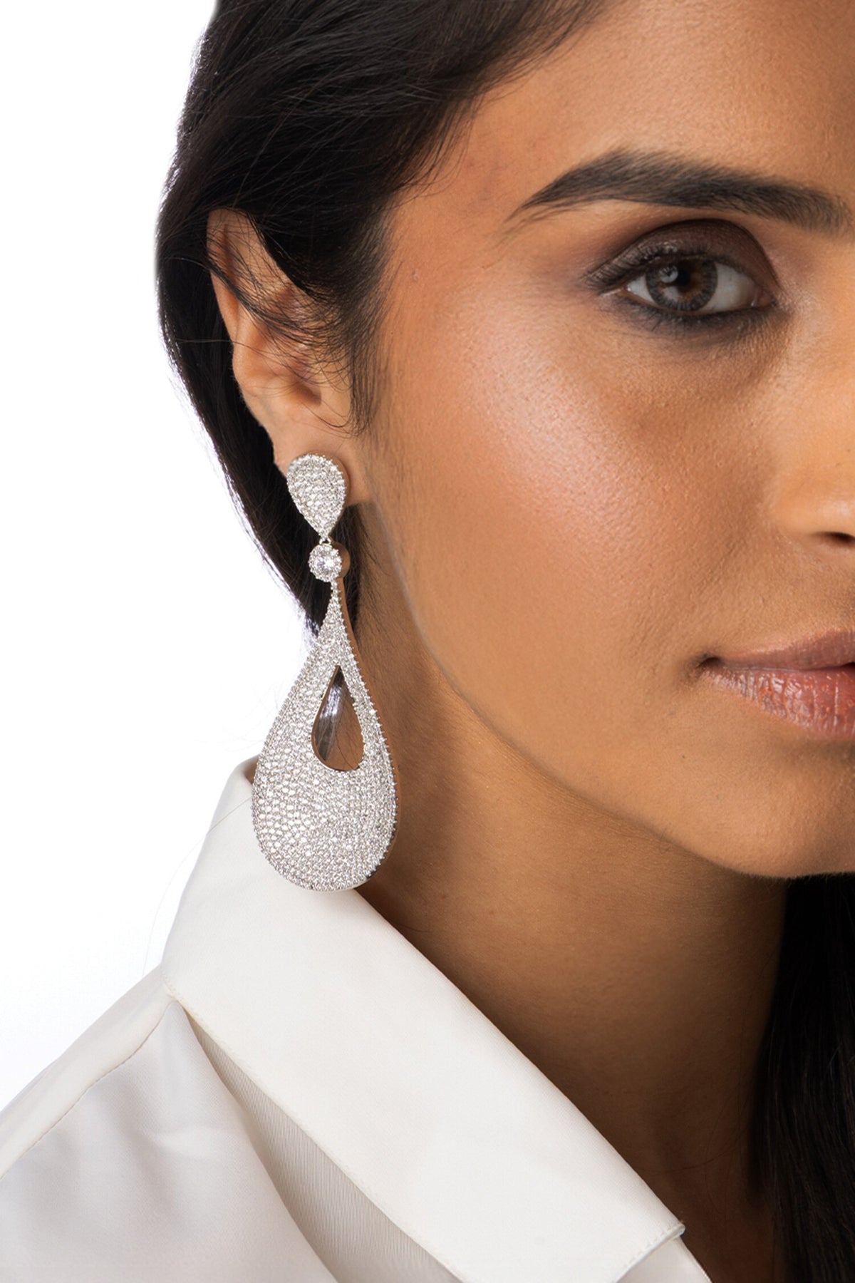 Teardrop Statement Earrings 