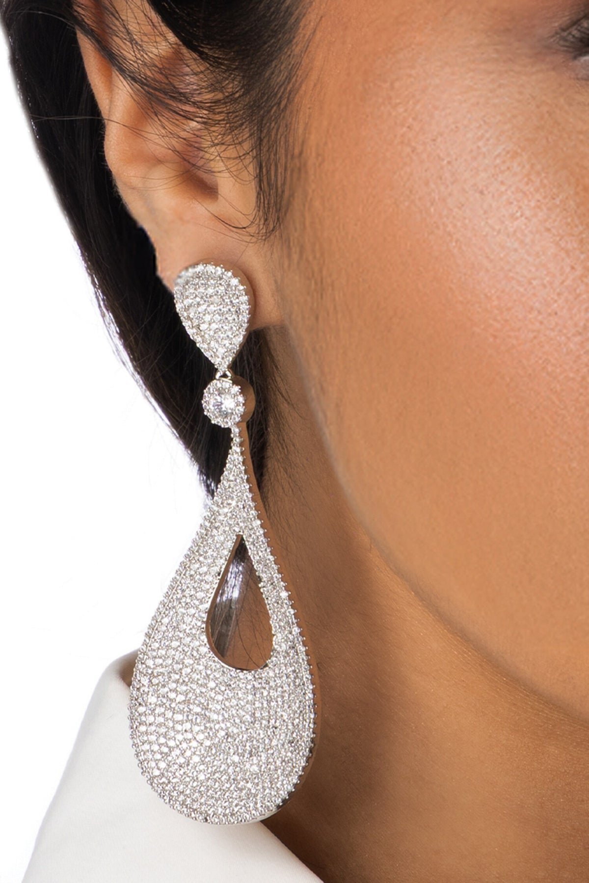 Teardrop Statement Earrings 