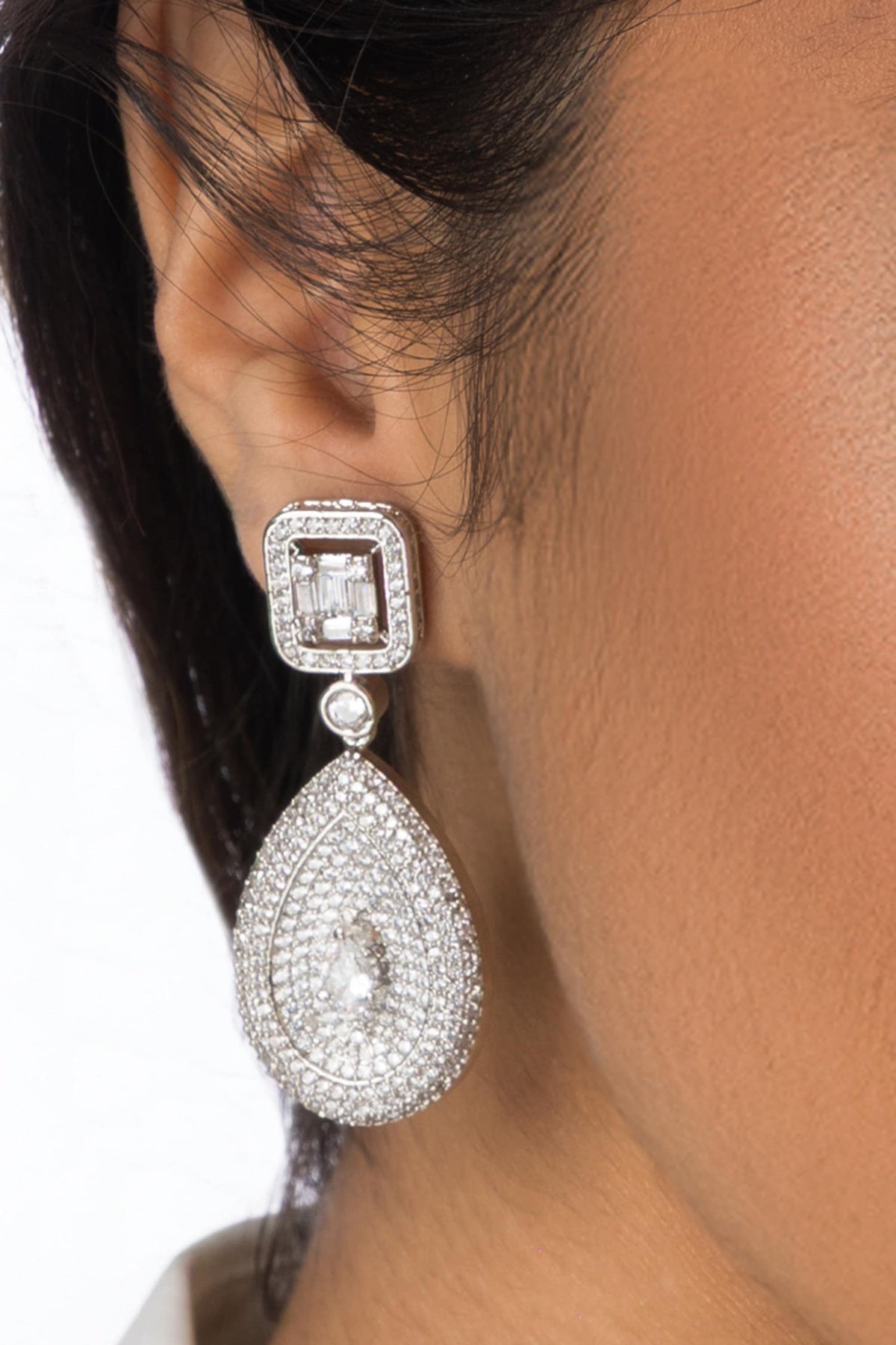 Chandelier Pear Drop Earrings 