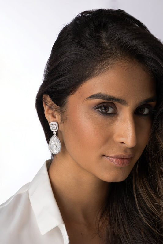 Chandelier Pear Drop Earrings 