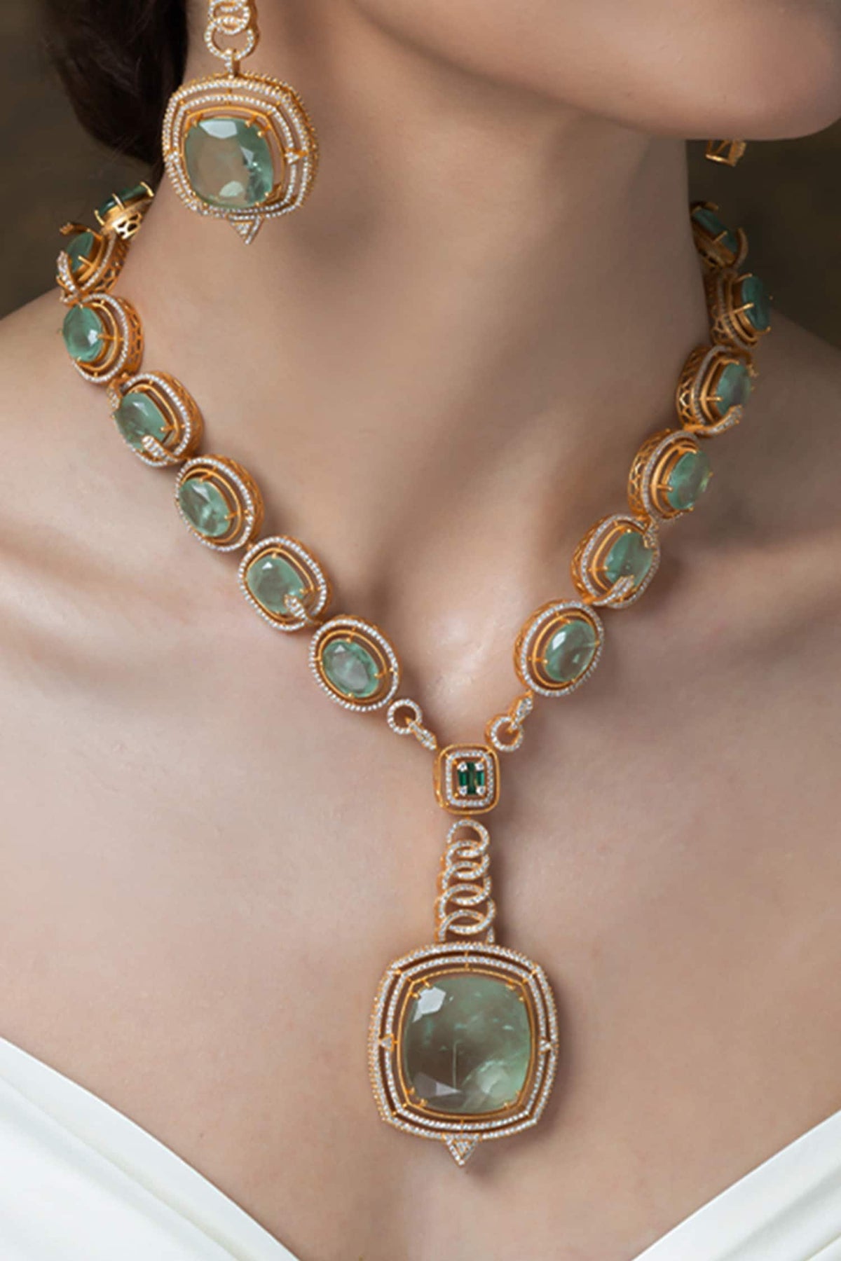 Mughal Essence Long Necklace Set 