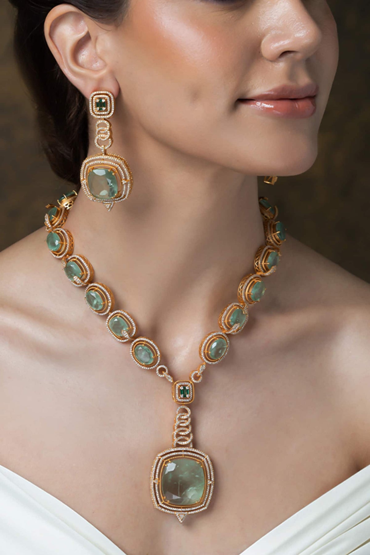Mughal Essence Long Necklace Set 