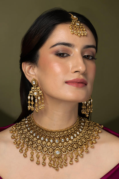 Bead Embellished Necklace Set 
