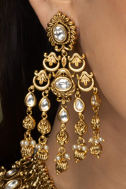Bead Embellished Necklace Set 