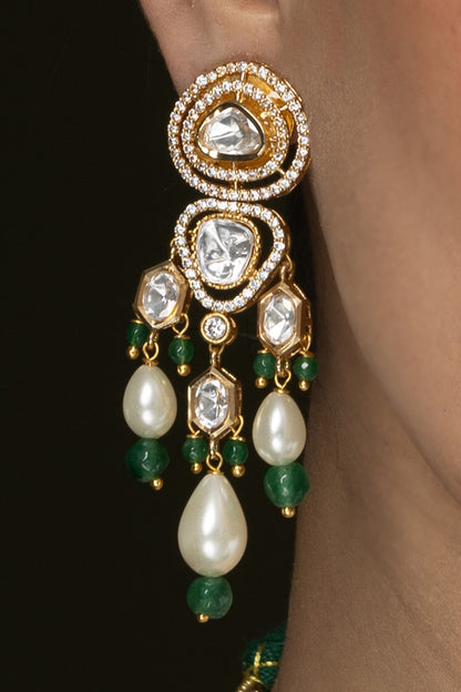 Layered Stone Embellished Necklace Set 