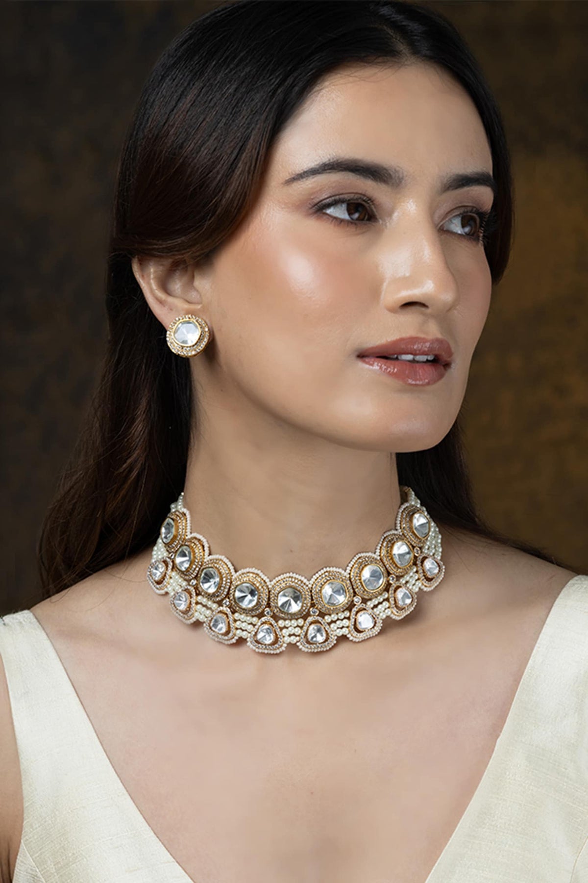 Pearl Embellished Whisper Choker Set 