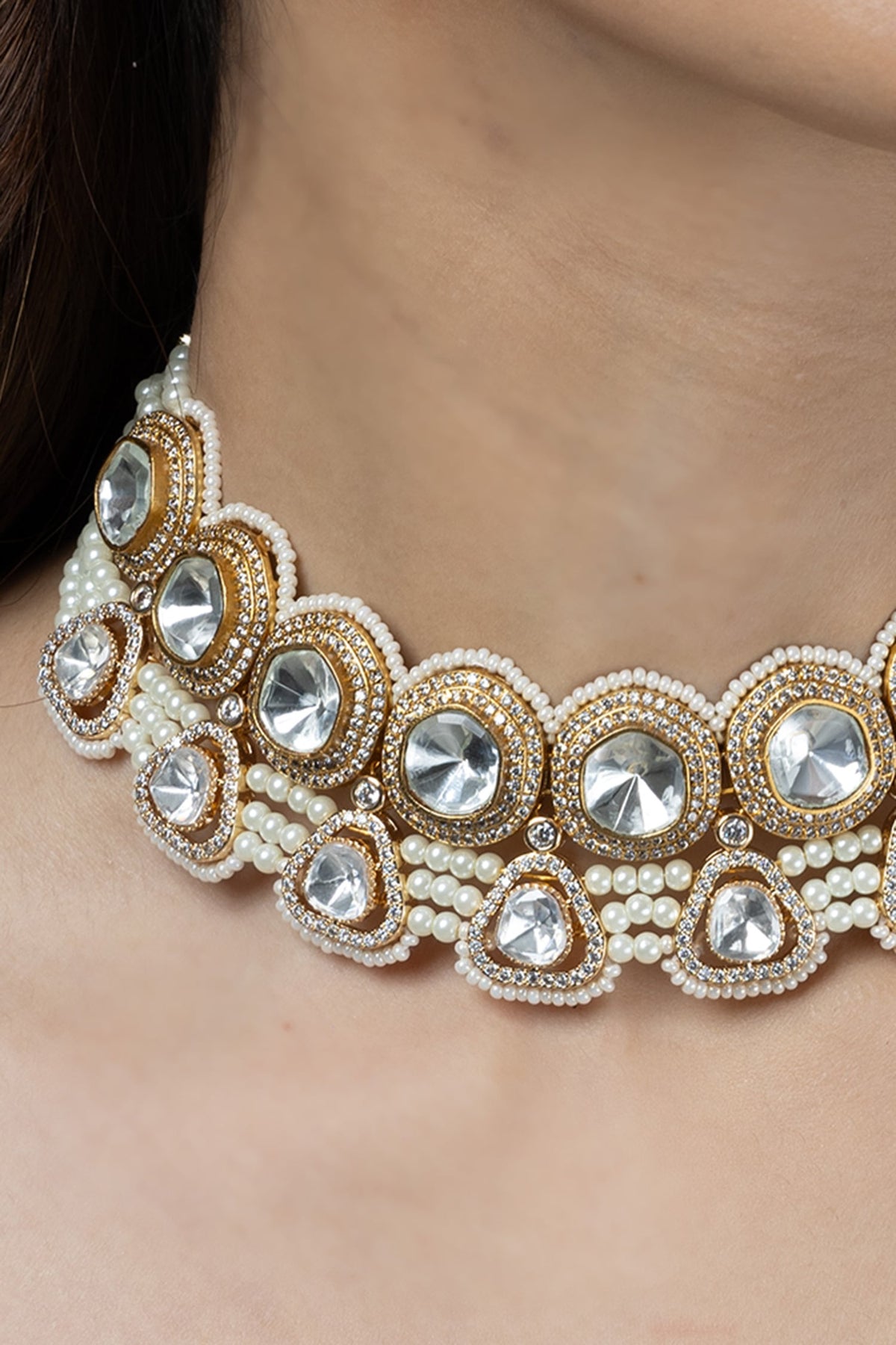 Pearl Embellished Whisper Choker Set 