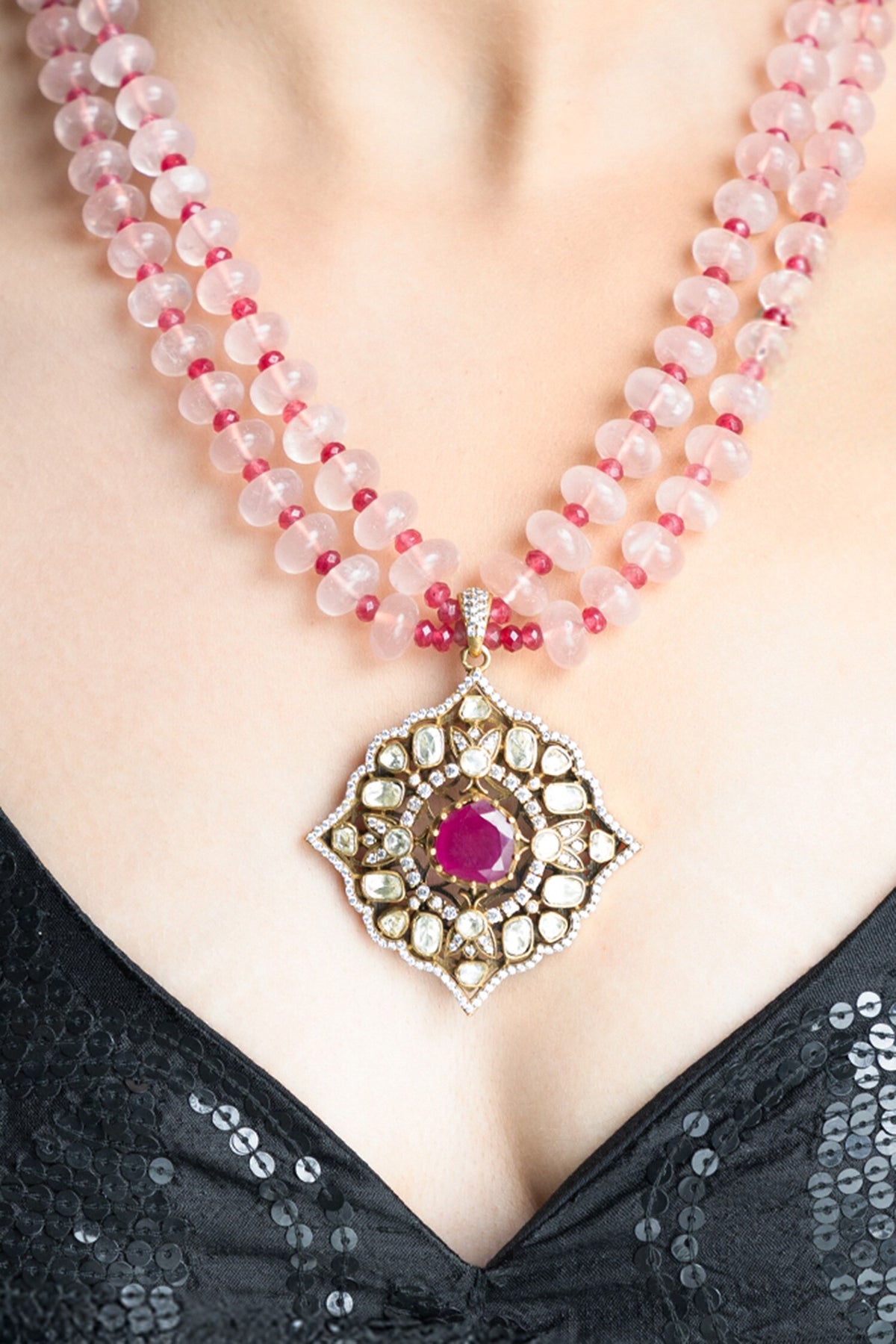 Blushing Bloom Necklace Set 