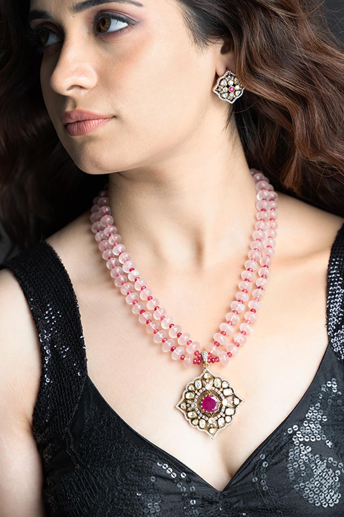 Blushing Bloom Necklace Set 
