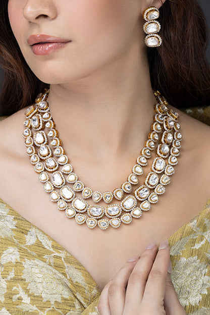 Stone Embellished Necklace Set 