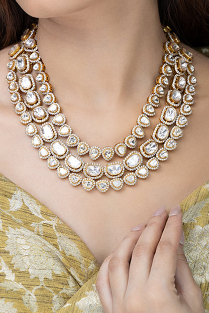 Stone Embellished Necklace Set 