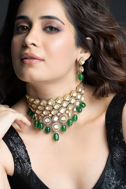 Heeraya Stone Embellished Necklace Set 