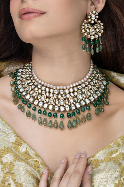 Devika Stone Studded Necklace Set 