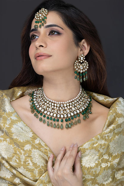 Devika Stone Studded Necklace Set 