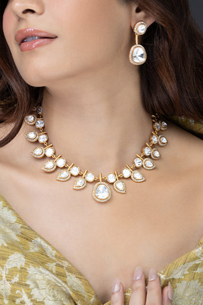 Utsav Stone Embellished Necklace Set 