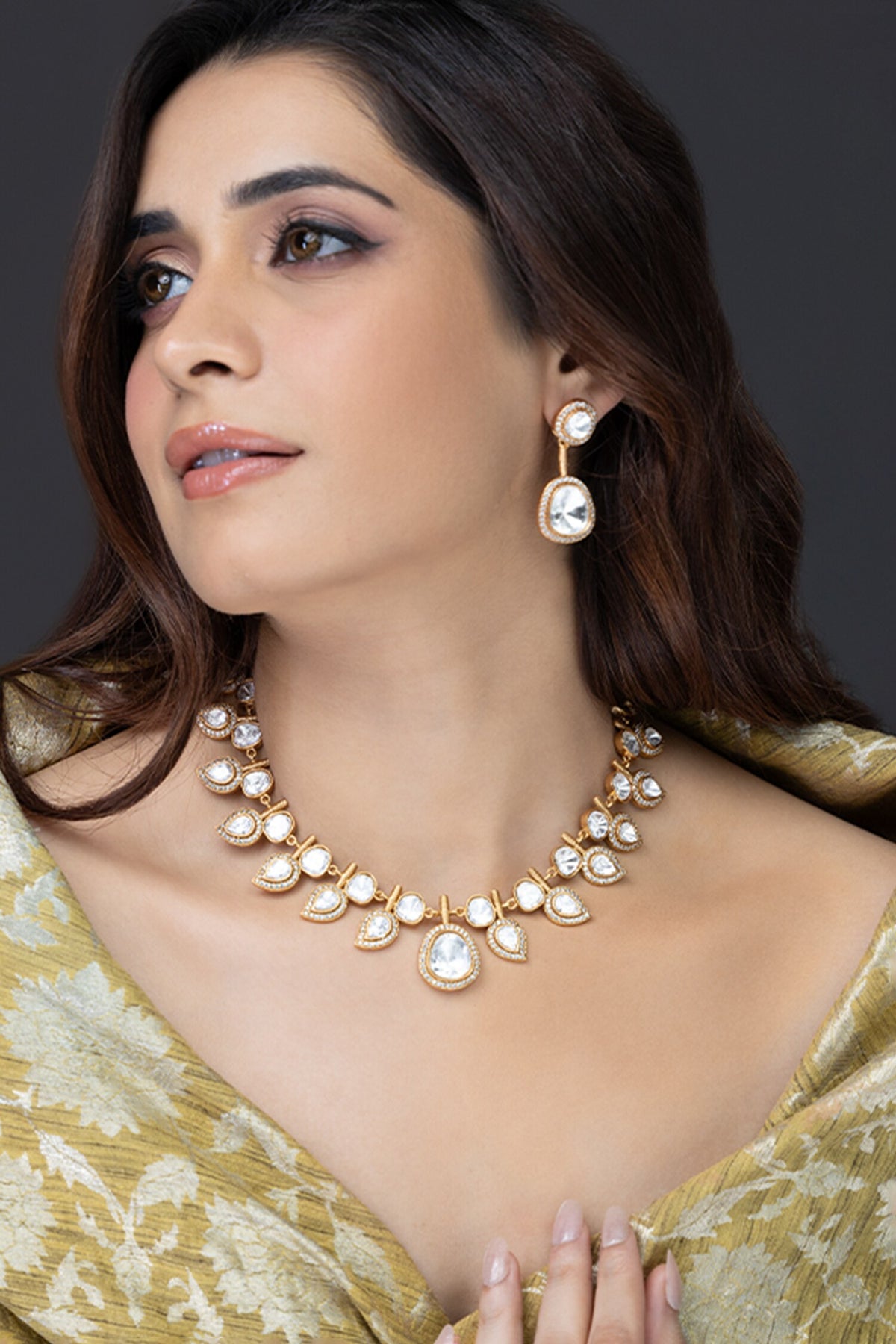 Utsav Stone Embellished Necklace Set 