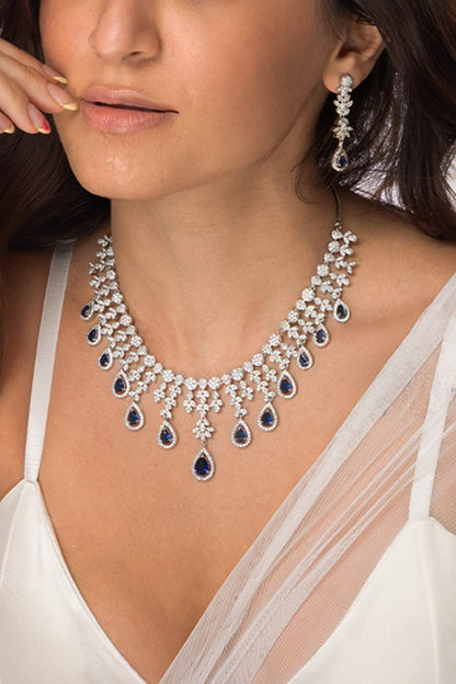 Stone Embellished Necklace Set 
