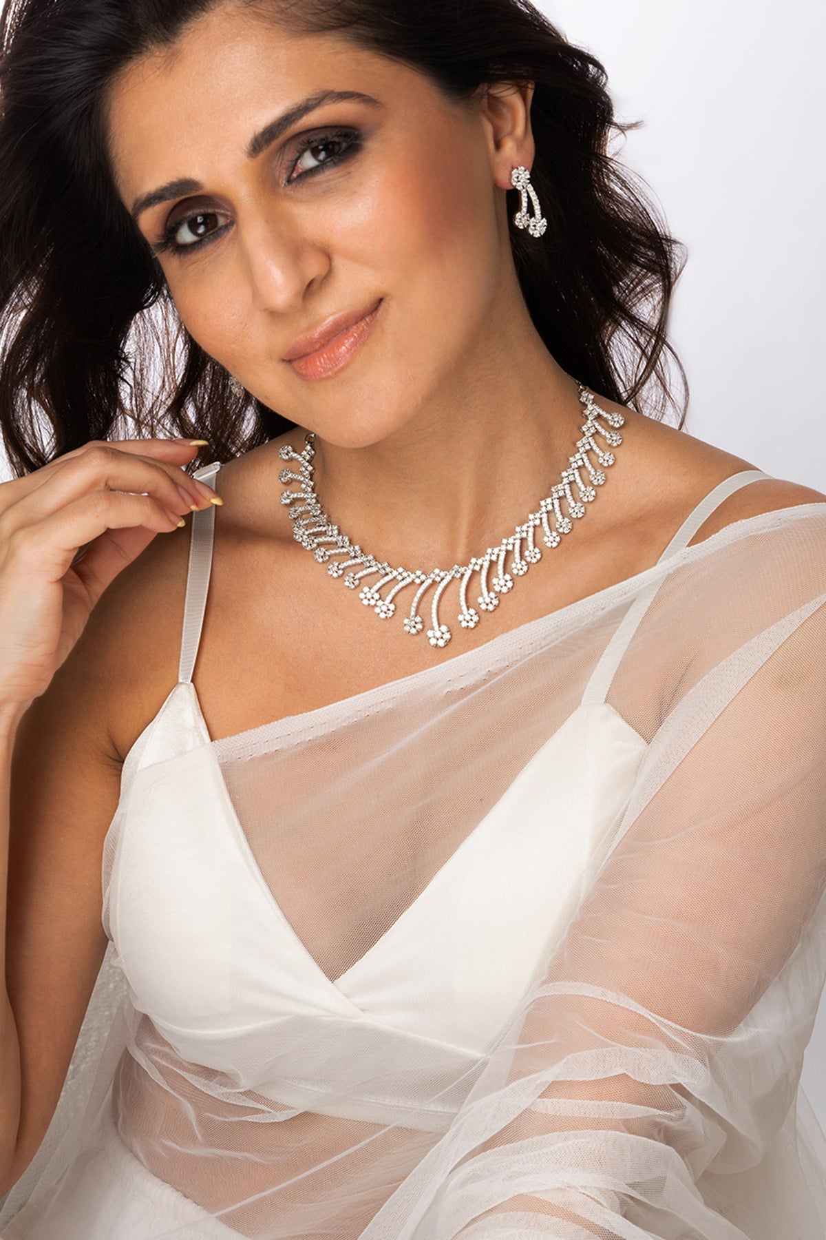 Majestic Leaf Shaped Necklace Set 