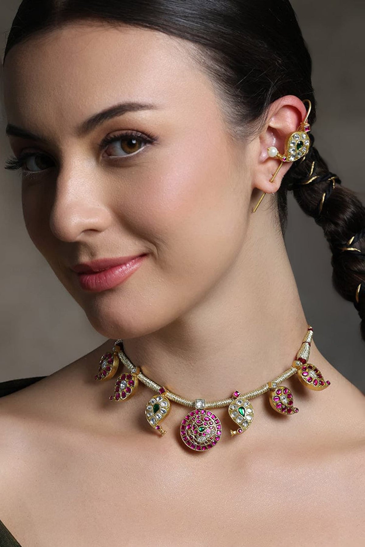Peacock Charm Necklace Set 