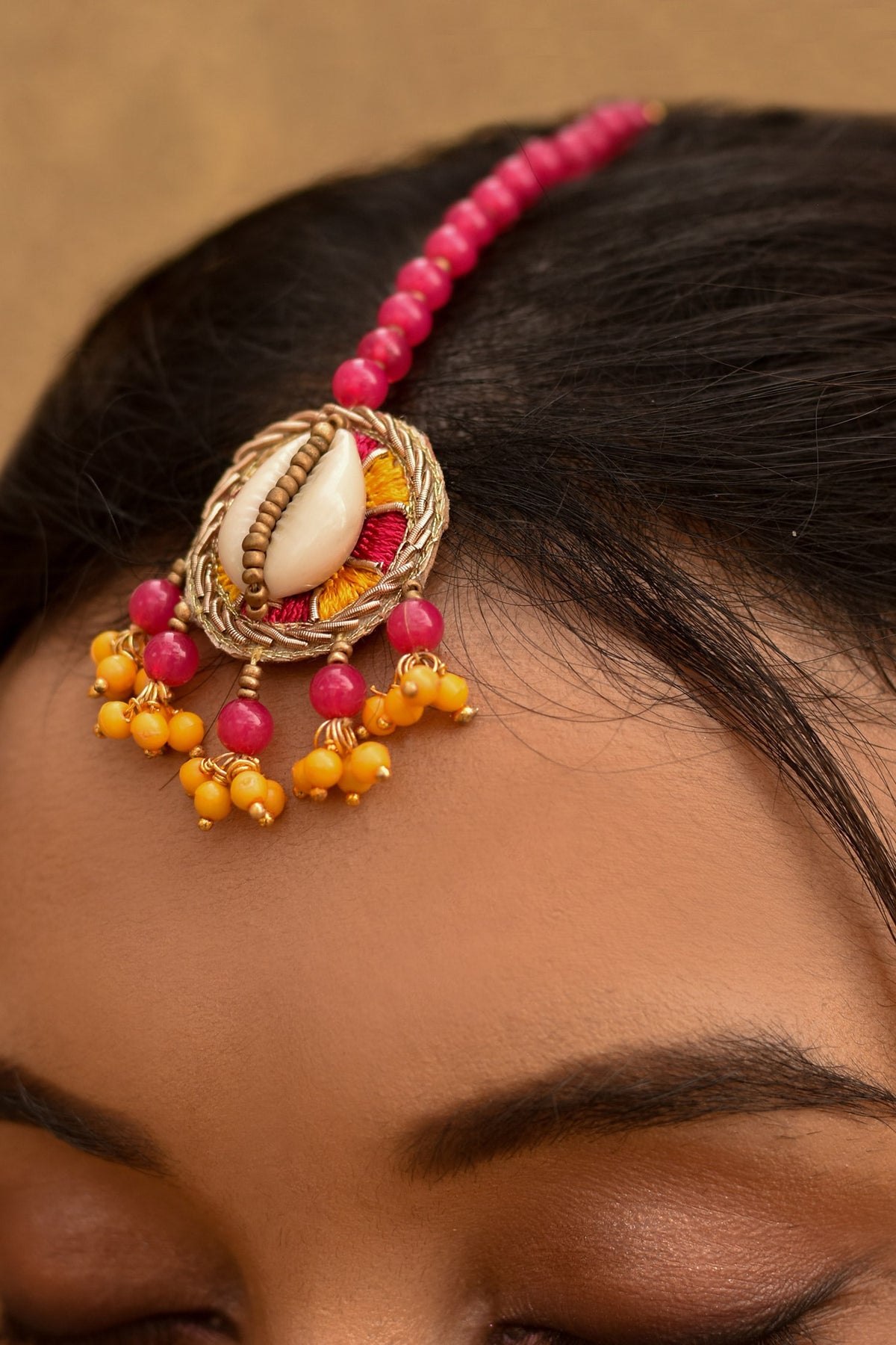 Navya Cowrie Shell Embellished Jewellery Set 