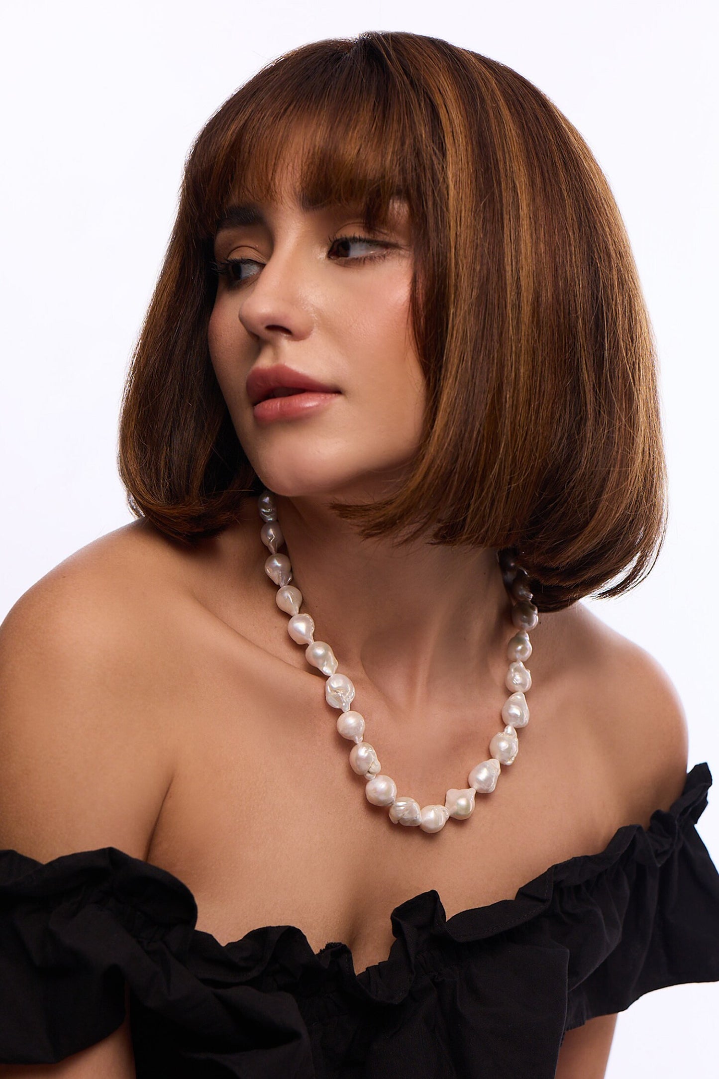 Baroque Pearl Single Necklace 