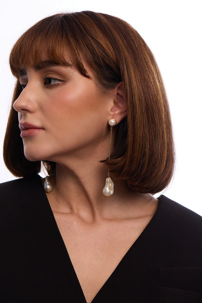 Baroque Duster Drop Earrings 