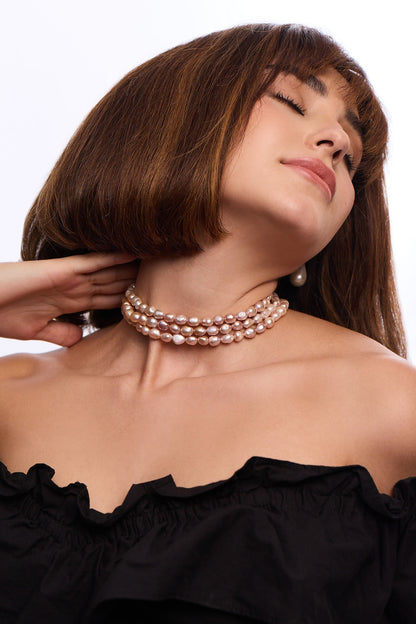 Pink Baroque Choker 