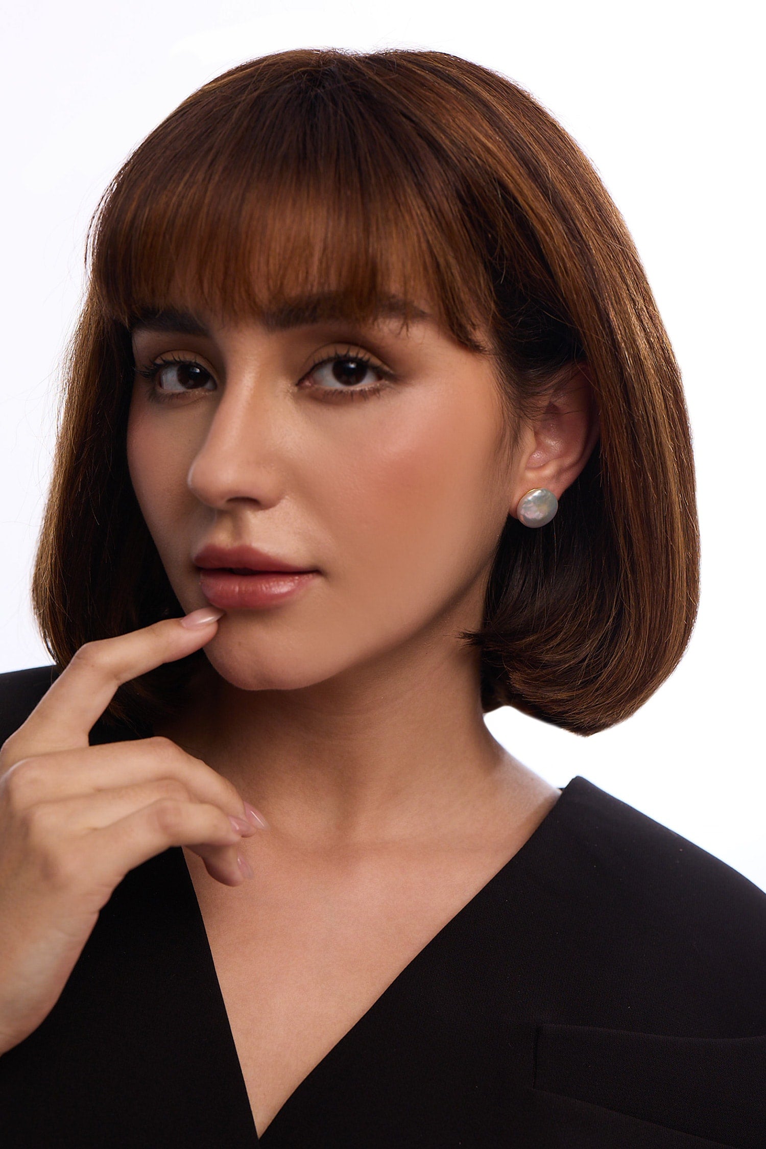 Baroque Pearl Small Stud Earrings 