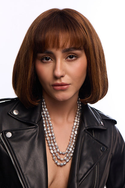 Triple Baroque Pearl Necklace 