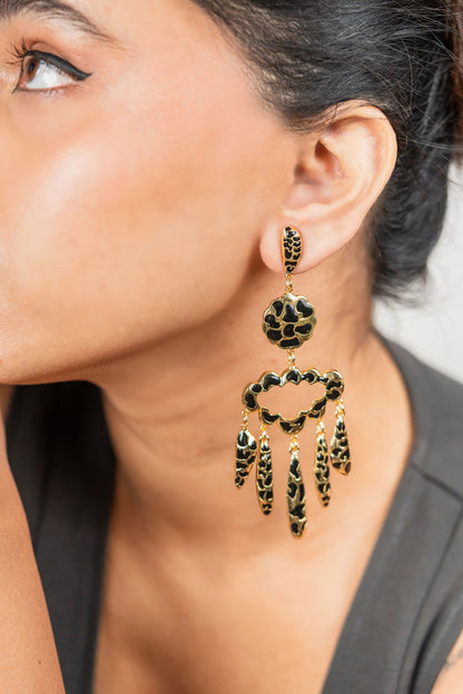 Sassy Scratch Statement Earrings 