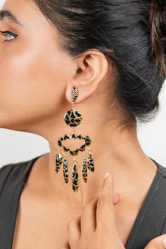 Sassy Scratch Statement Earrings 