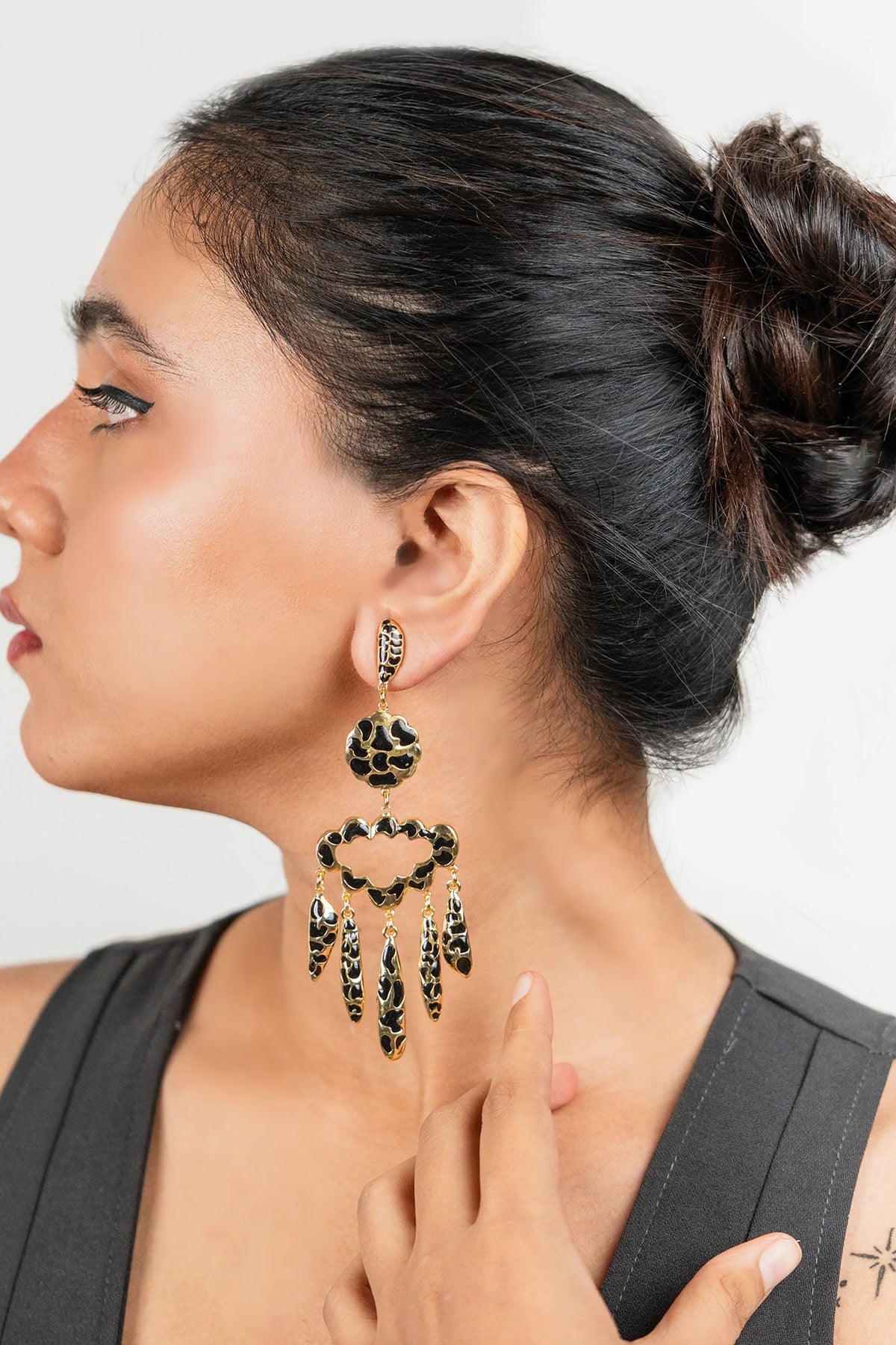 Sassy Scratch Statement Earrings 