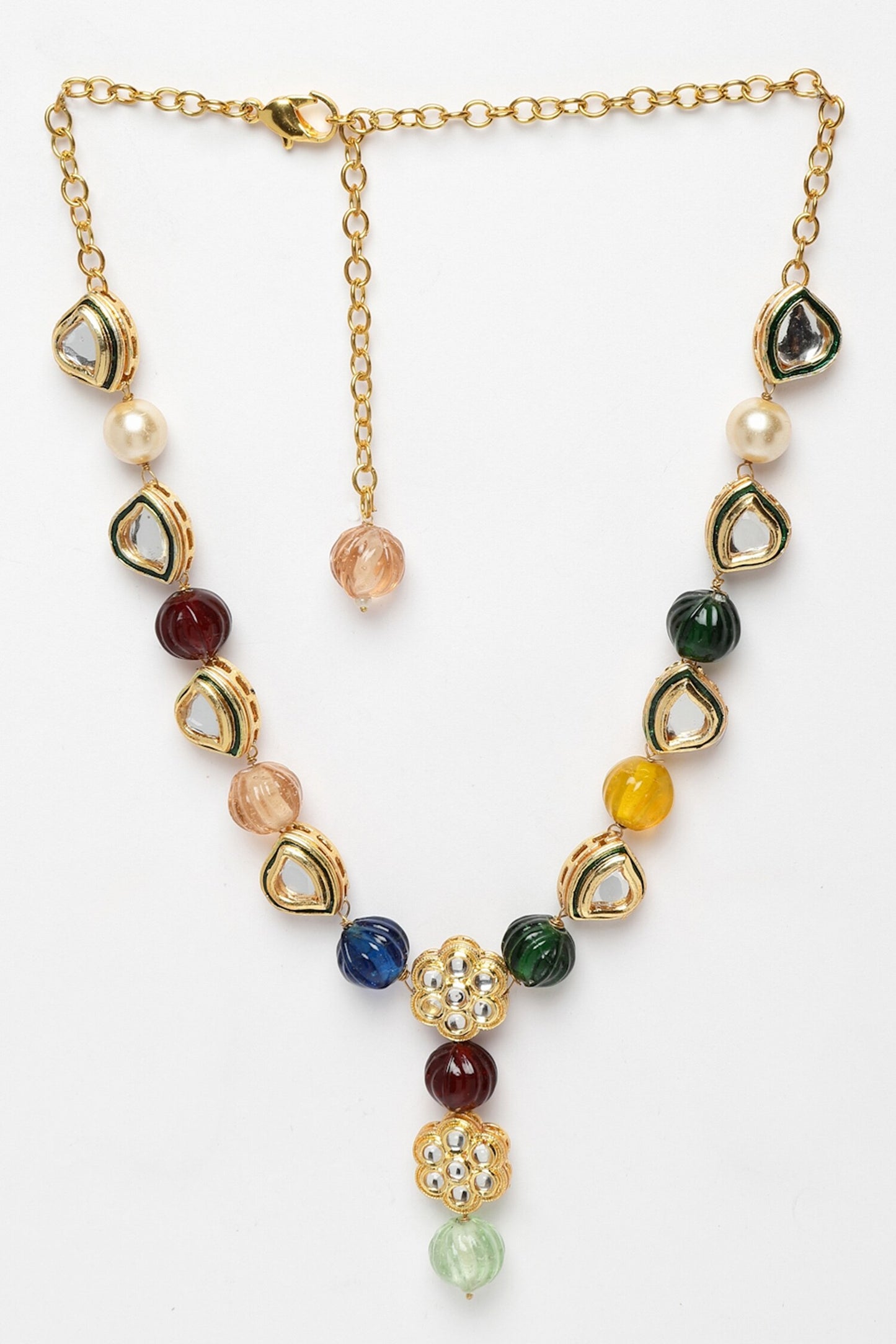 Emerald Embellished Necklace 