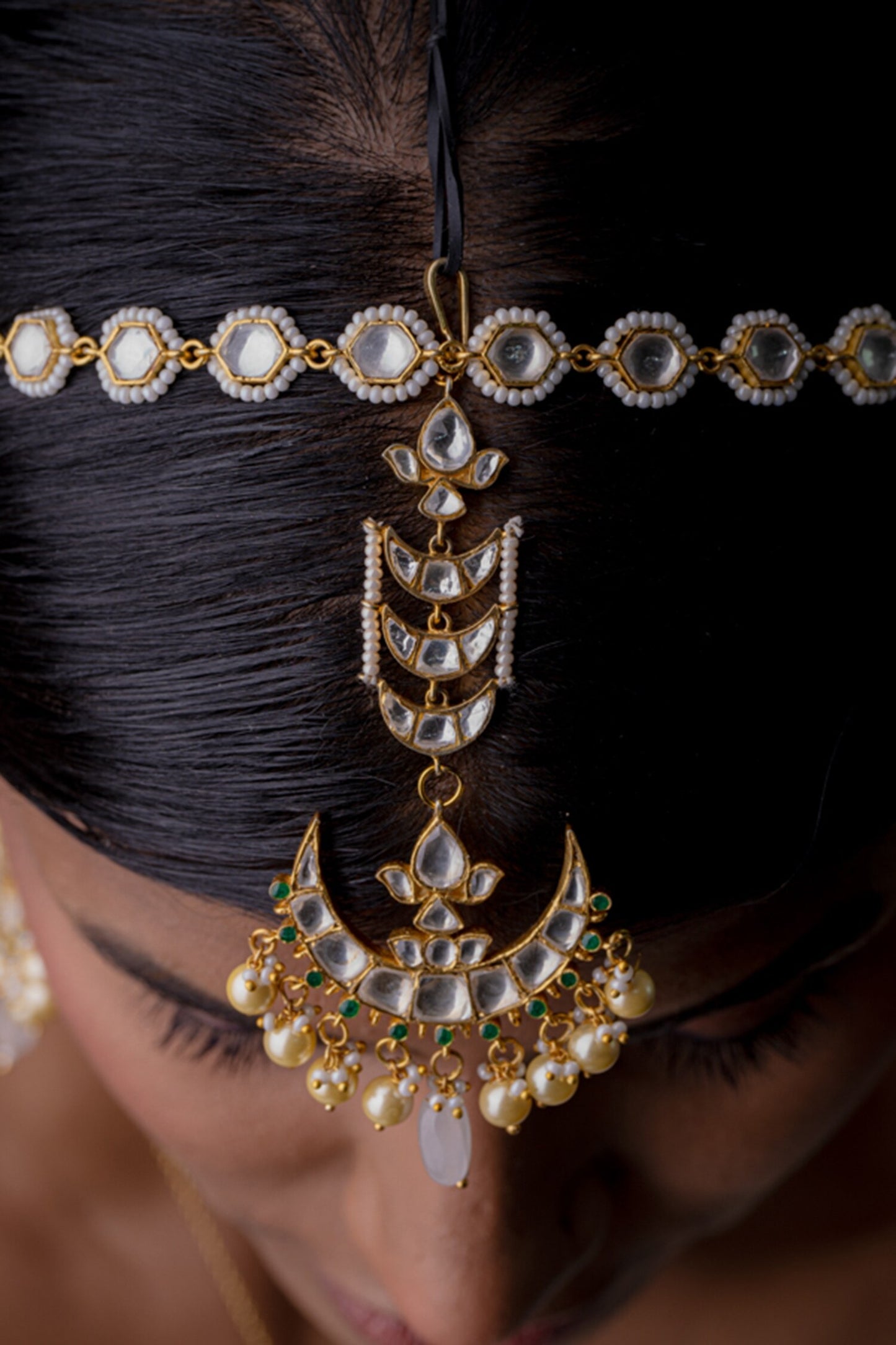 Polki Embellished Maangtikka 