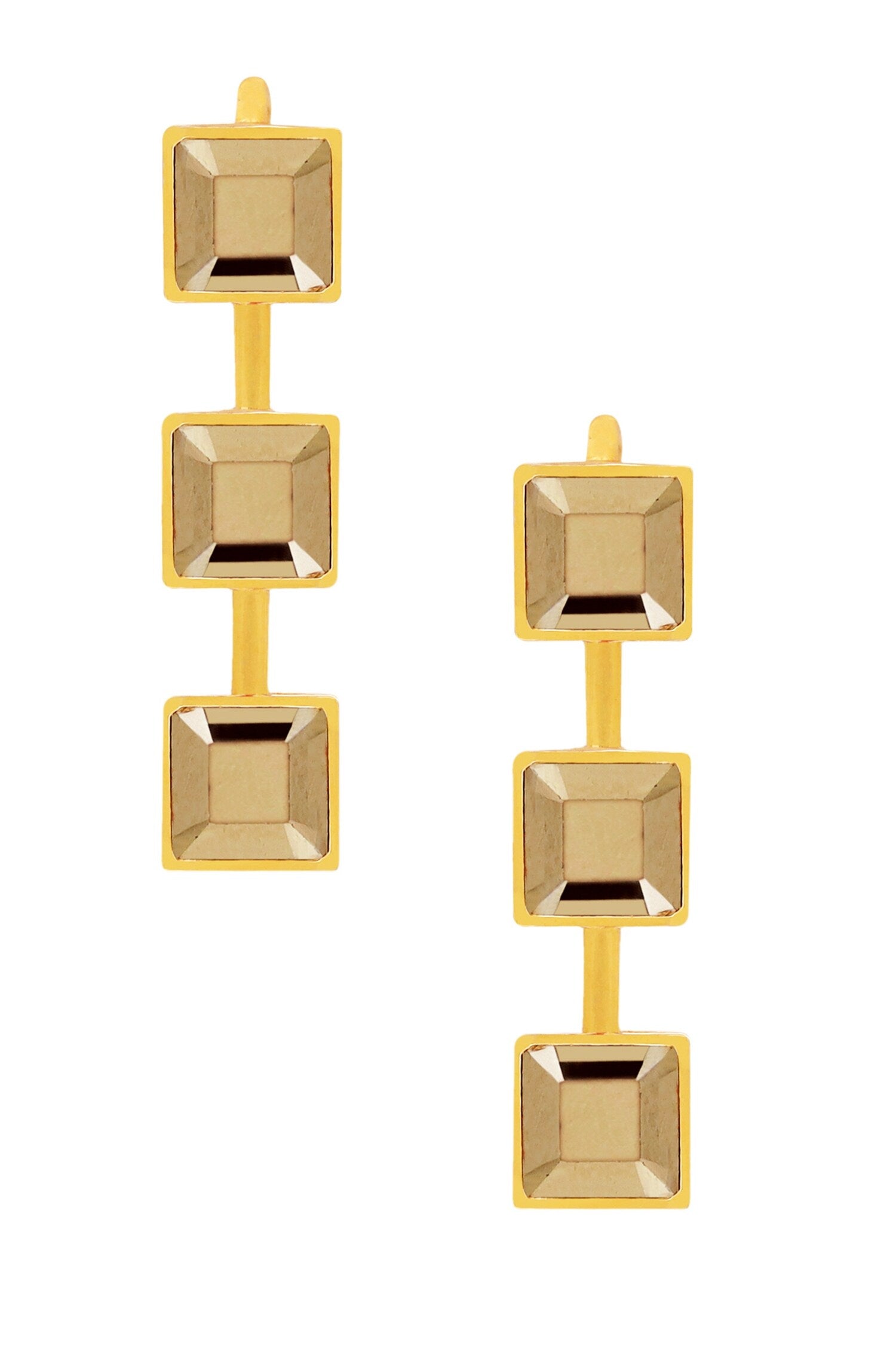 Stripe Shaped Earrings 