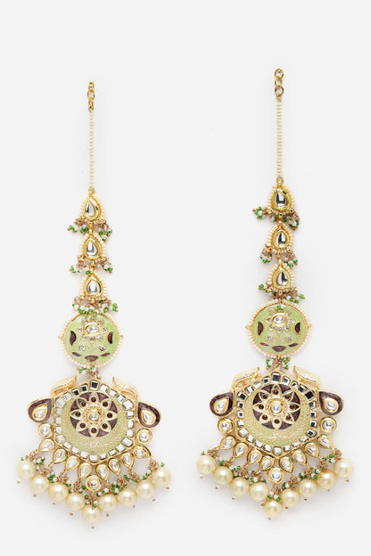 Meenakari Work Dangler Earrings 