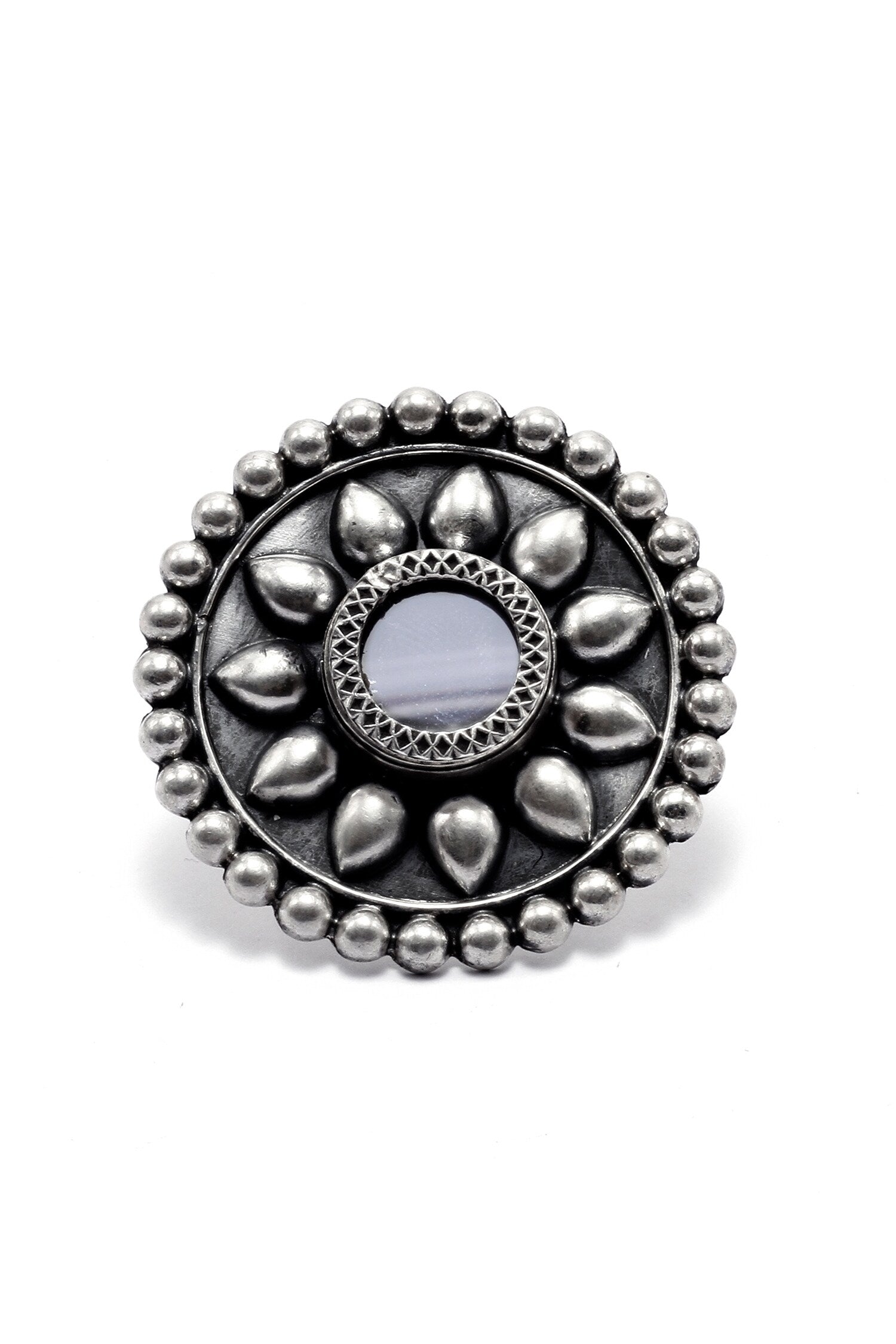 Julia Mirror Embellished Ring 