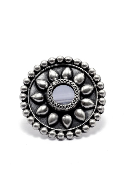 Julia Mirror Embellished Ring 