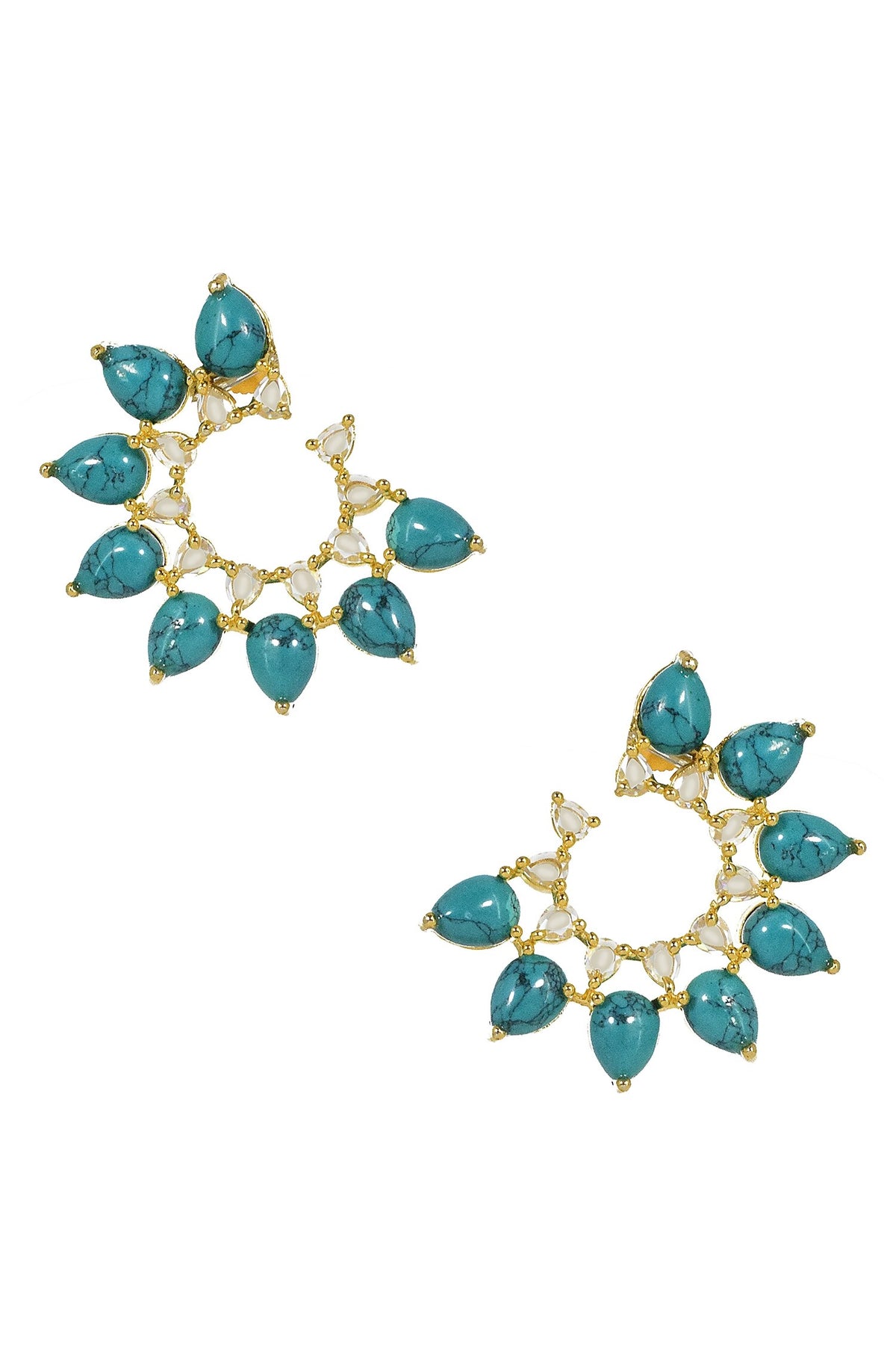 Studded Rosecut Earrings 