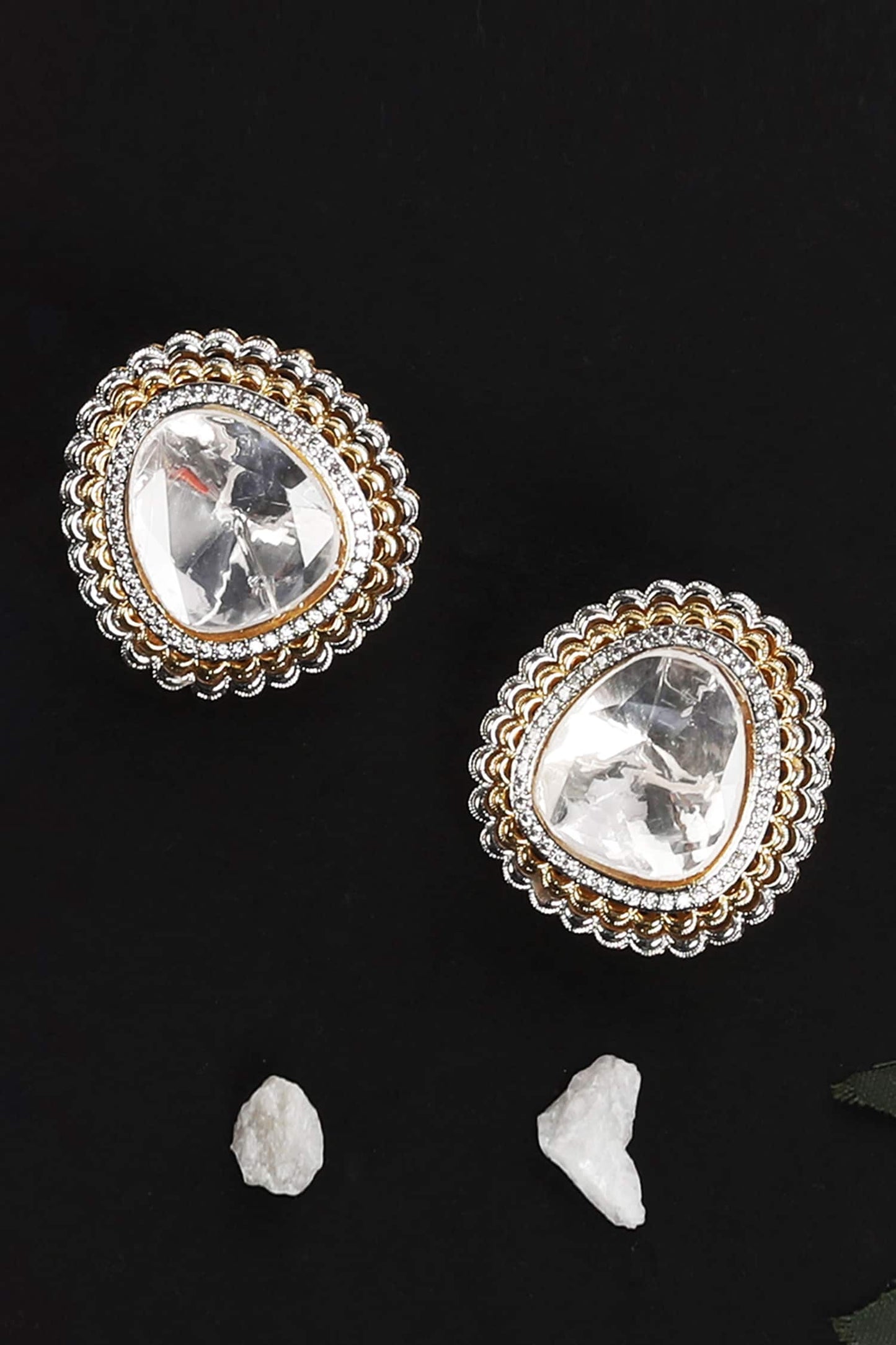 Kundan Embellished Stud Earrings 