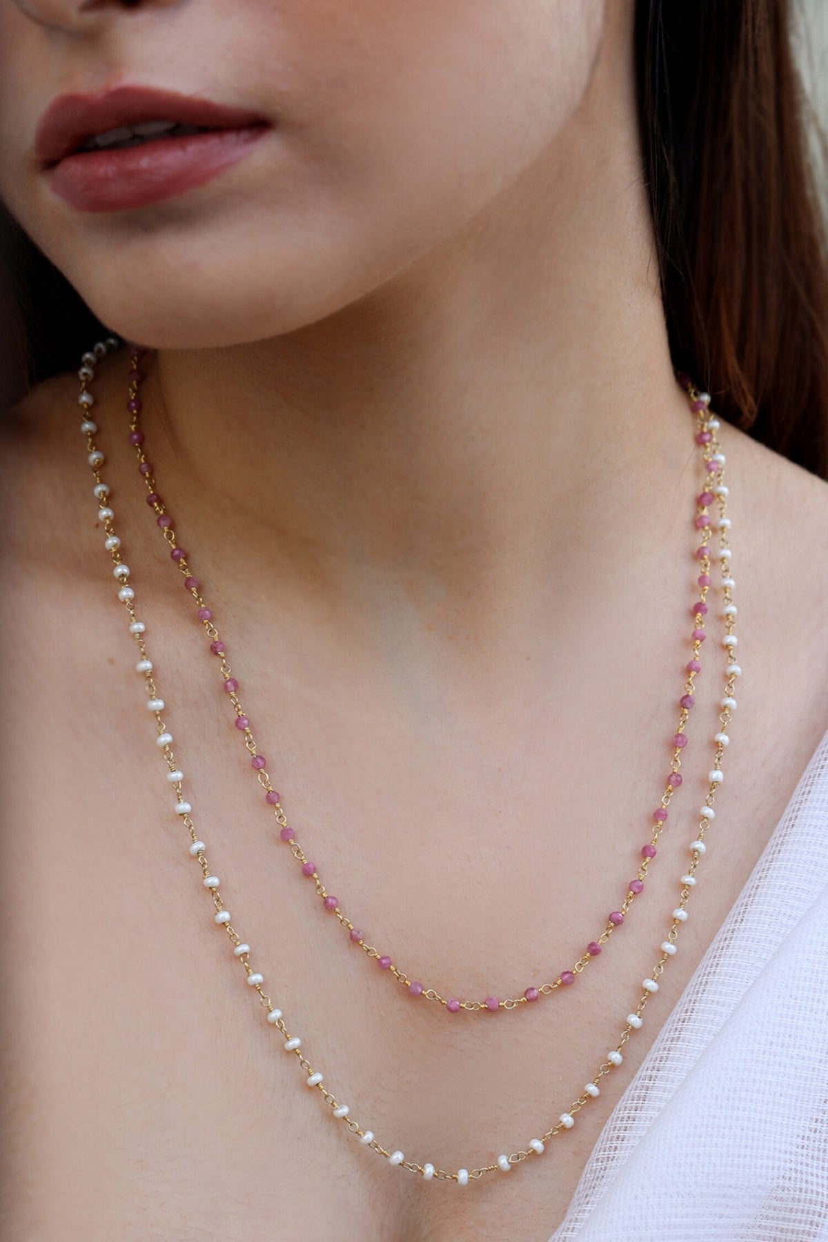Doulbestrand String Necklace 