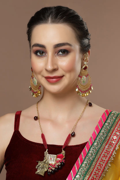 Temple Pendant Necklace 