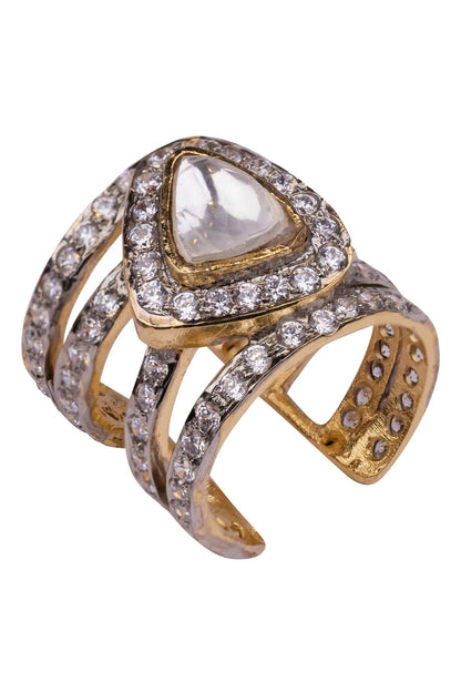 Geometric Embellished Ring 