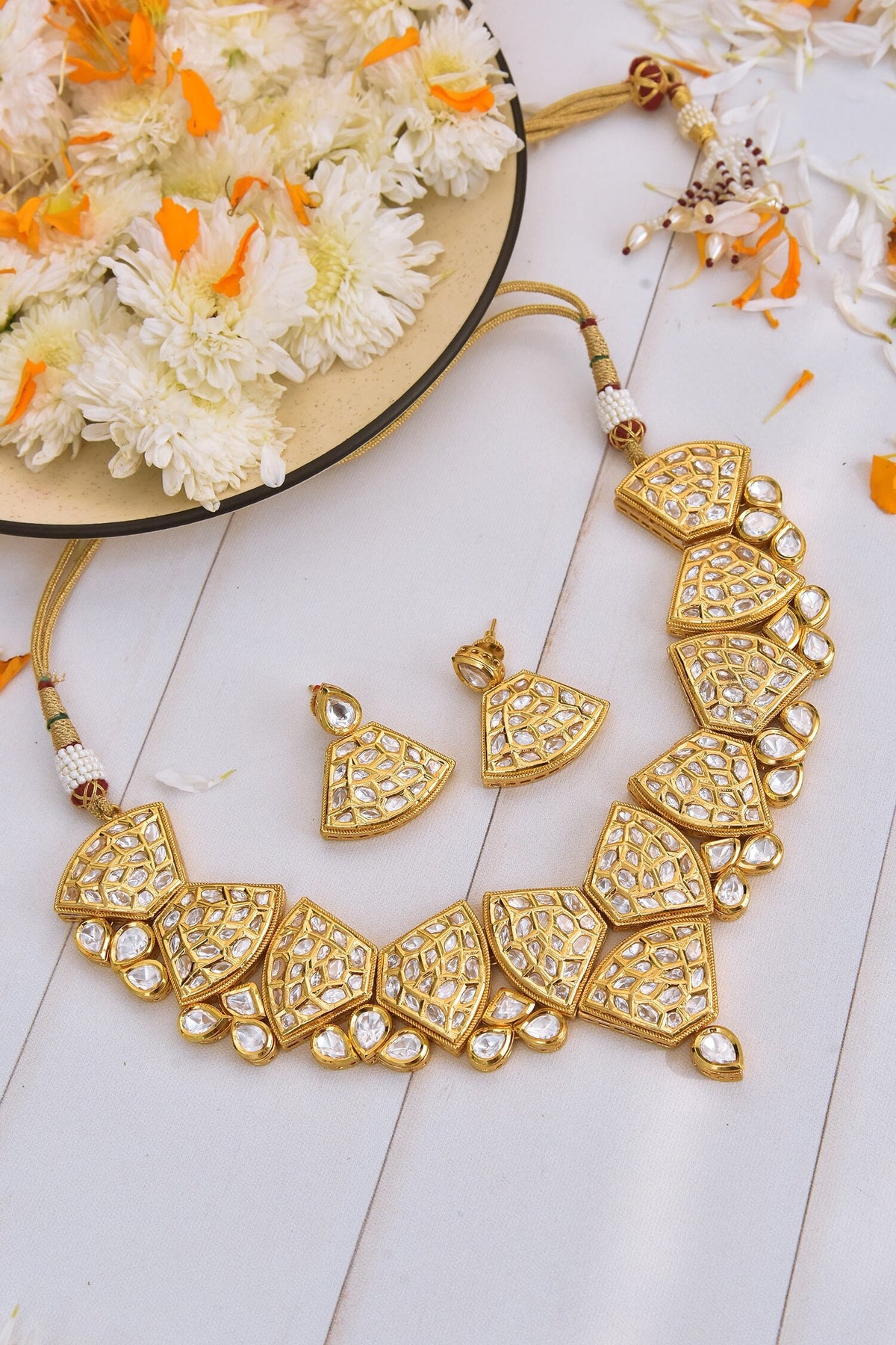 Geometric Shaped Necklace Set 