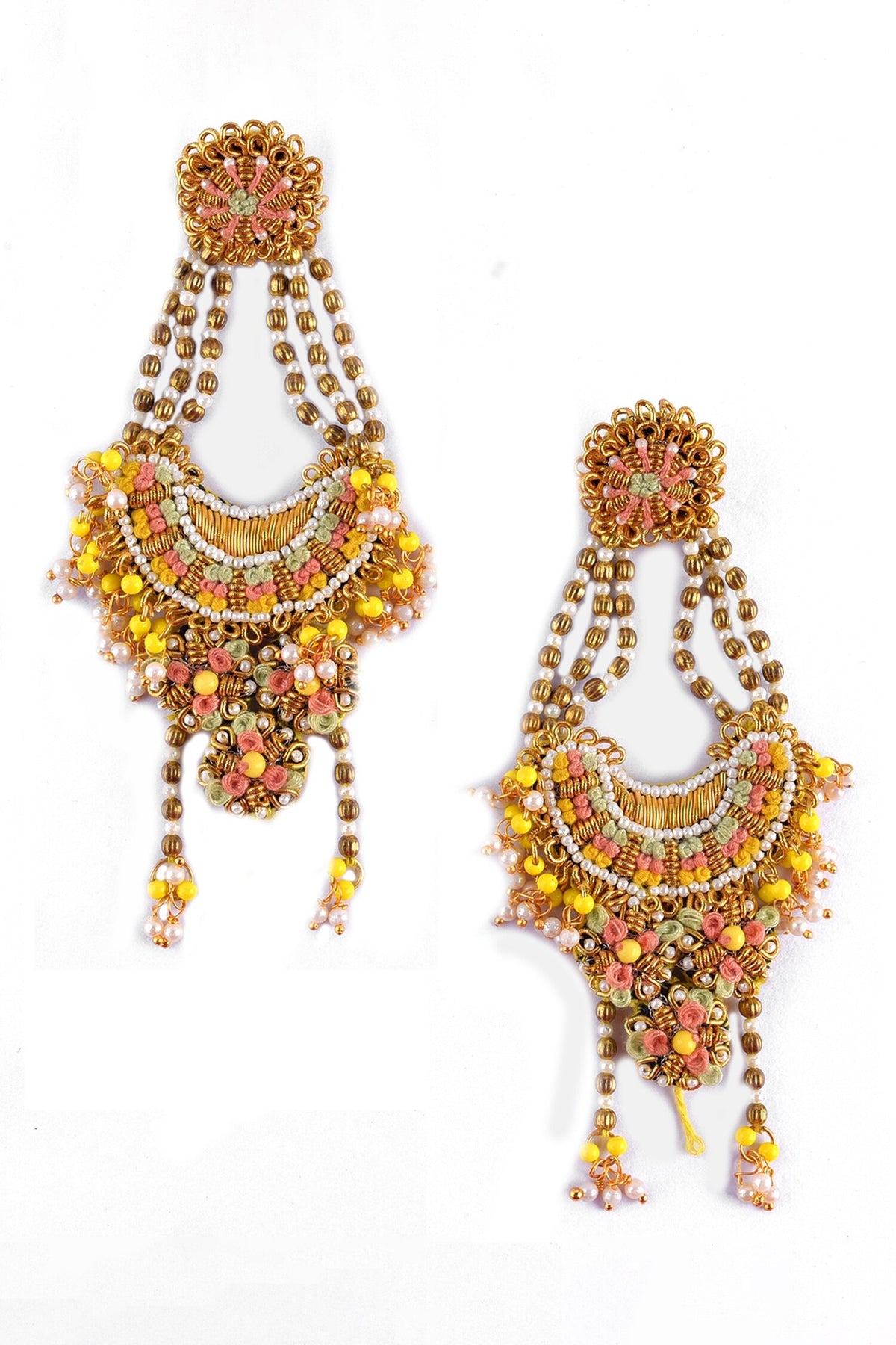 Thread Embroidered Chandbalis 