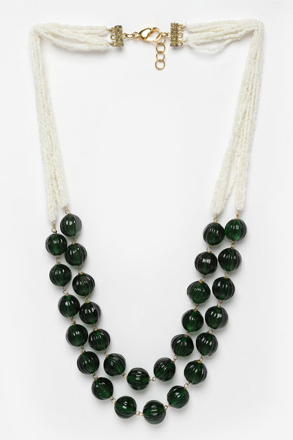 Pearl Embellished Layered Necklace 