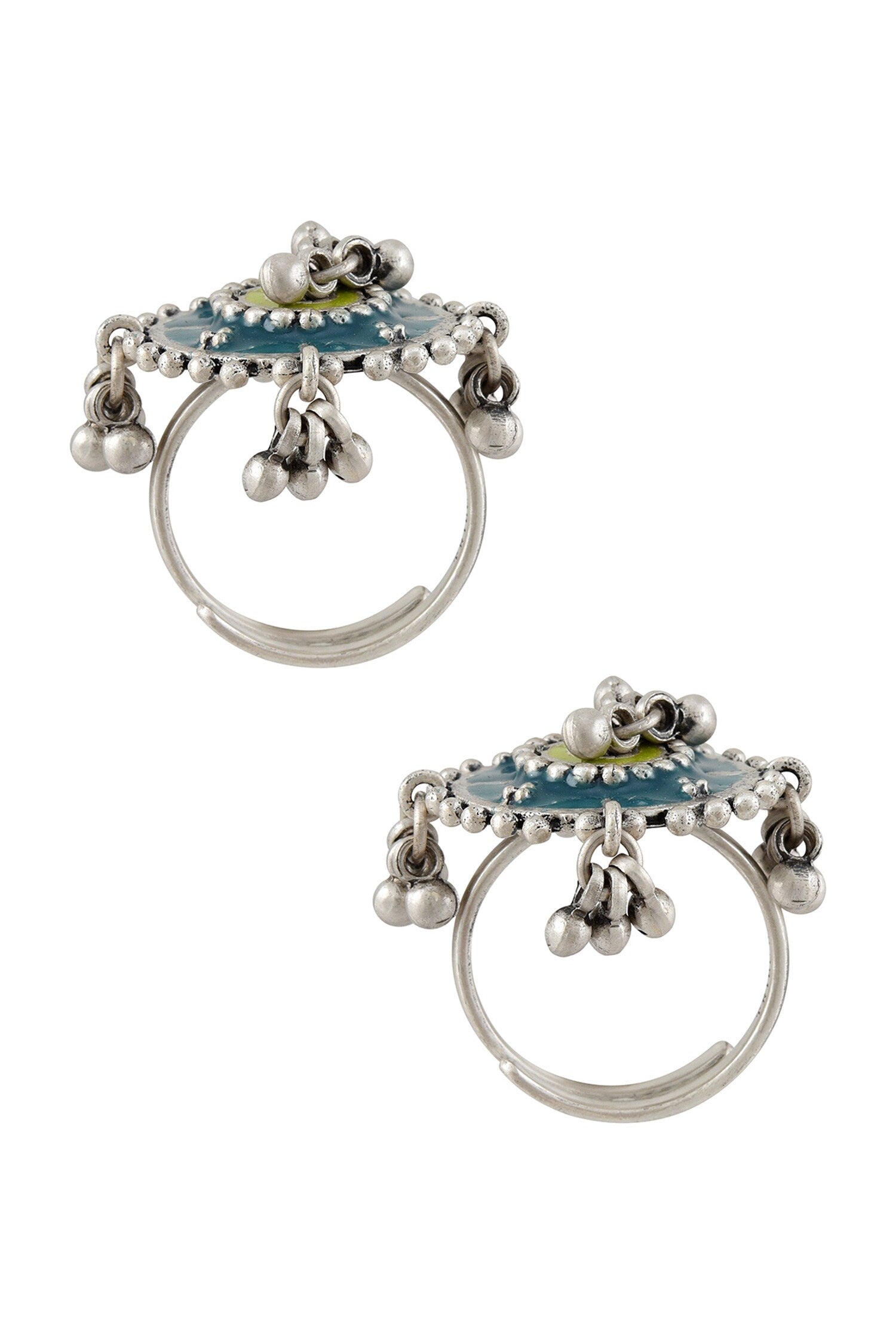 Rangoli Ghungroo Toe Ring - Single Pc 