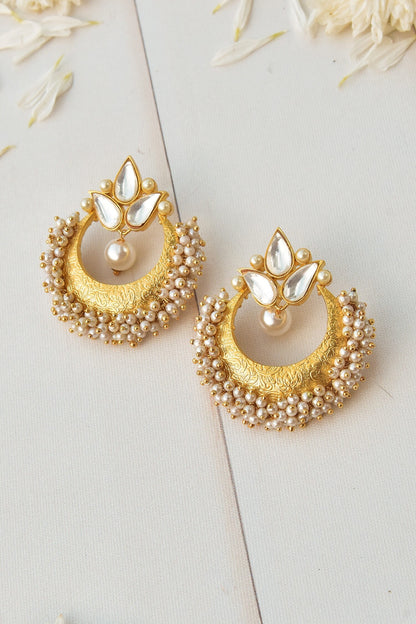 Polki Embellished Chandbalis 