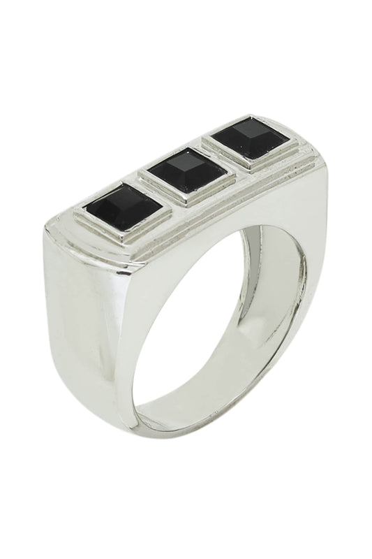 Geometric Encrusted Ring 