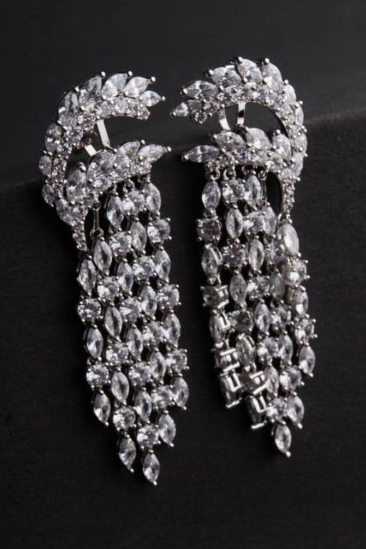 Freya Cubic Zirconia Embellished Earrings 